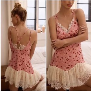 Anthropologie Gulhatun Aydin Sweetheart Nightgown Dress Chemise Plus 1X New NWT